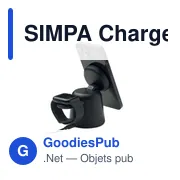 Chargeur sans fil 3 en 1 personnalisable avec logo - SIMPA - Miniature 3