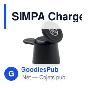 Chargeur sans fil 3 en 1 personnalisable avec logo - SIMPA - Miniature 4