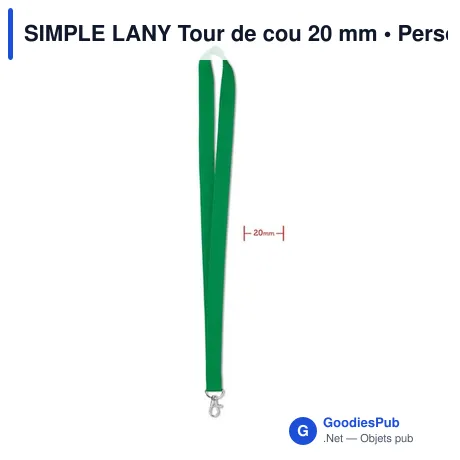 SIMPLE LANY Tour de cou 20 mm