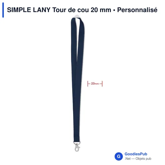 SIMPLE LANY Tour de cou 20 mm - Image 11