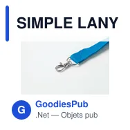 SIMPLE LANY Tour de cou 20 mm - Miniature 4