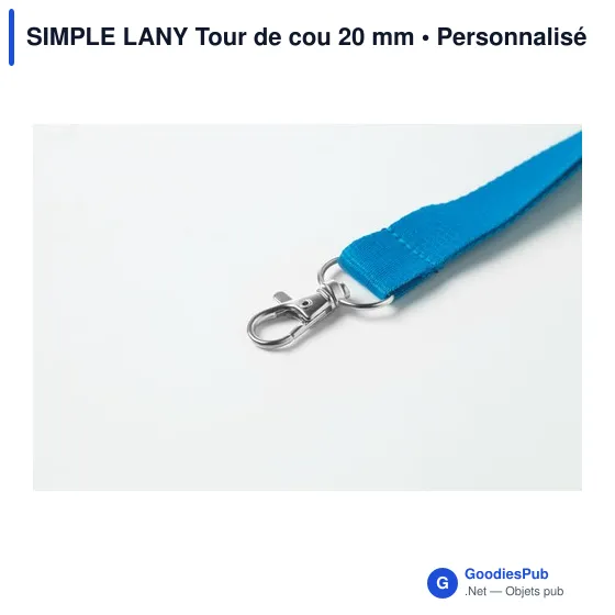 SIMPLE LANY Tour de cou 20 mm - Image 4