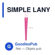 SIMPLE LANY Tour de cou 20 mm - Miniature 6