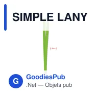 SIMPLE LANY Tour de cou 20 mm - Miniature 7
