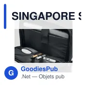 SINGAPORE Sac à dos ordinateur 300D RPET - Miniature 5