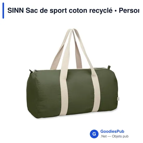 SINN Sac de sport coton recyclé