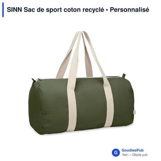 SINN Sac de sport coton recyclé - Image 1