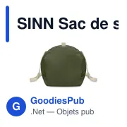 SINN Sac de sport coton recyclé - Miniature 2