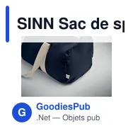 SINN Sac de sport coton recyclé - Miniature 12