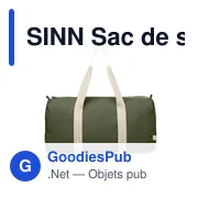 SINN Sac de sport coton recyclé - Miniature 3