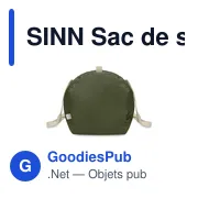 SINN Sac de sport coton recyclé - Miniature 4