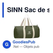SINN Sac de sport coton recyclé - Miniature 5