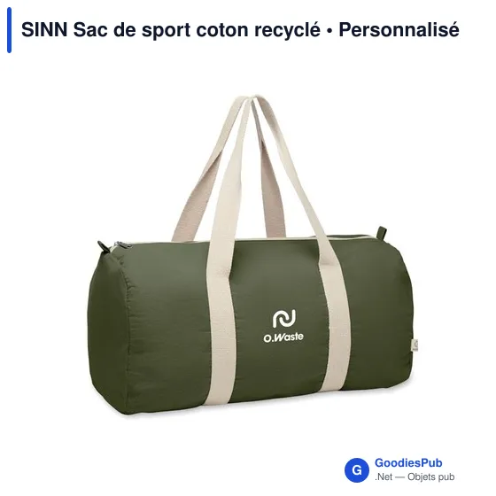SINN Sac de sport coton recyclé - Image 5