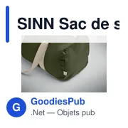 SINN Sac de sport coton recyclé - Miniature 6