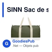 SINN Sac de sport coton recyclé - Miniature 7