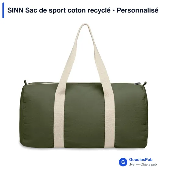 SINN Sac de sport coton recyclé - Image 7