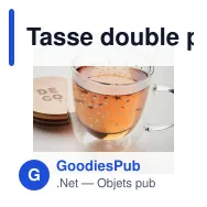 Tasse double paroi en verre personnalisable avec logo - SION - Miniature 5