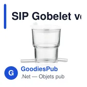SIP Gobelet verre et paille 400ml - Miniature 2