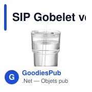 SIP Gobelet verre et paille 400ml - Miniature 3