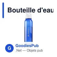 Bouteille d'eau personnalisable Sirius 650 ml avec logo - Miniature 9