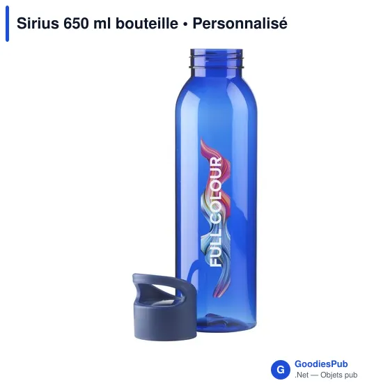 Bouteille d'eau personnalisable Sirius 650 ml avec logo - Image 10