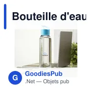 Bouteille d'eau personnalisable Sirius GRS RPET 650 ml avec logo - Miniature 11