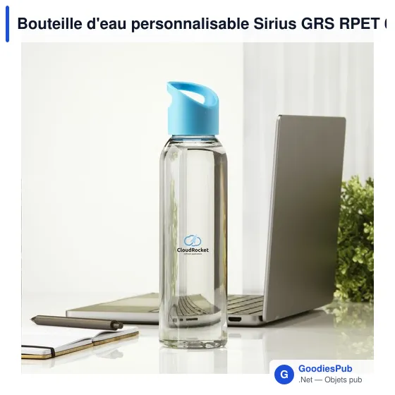 Bouteille d'eau personnalisable Sirius GRS RPET 650 ml avec logo - Image 11