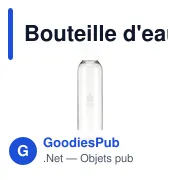 Bouteille d'eau personnalisable Sirius GRS RPET 650 ml avec logo - Miniature 4