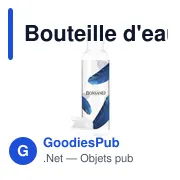 Bouteille d'eau personnalisable Sirius GRS RPET 650 ml avec logo - Miniature 5