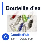 Bouteille d'eau personnalisable Sirius GRS RPET 650 ml avec logo - Miniature 7