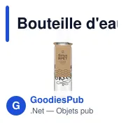 Bouteille d'eau personnalisable Sirius GRS RPET 650 ml avec logo - Miniature 8