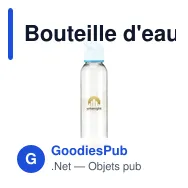 Bouteille d'eau personnalisable Sirius GRS RPET 650 ml avec logo - Miniature 9