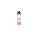Variante noir translucide - Bouteille d'eau personnalisable Sirius GRS RPET 650 ml avec logo