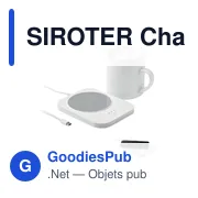 Chargeur chauffe-tasse personnalisable SIROTER avec logo - Miniature 1