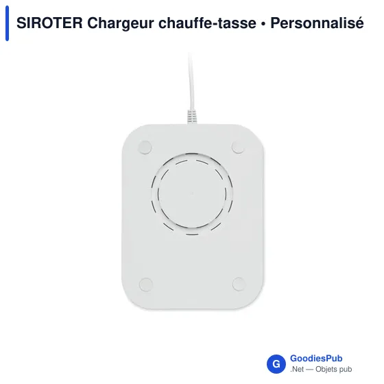 Chargeur chauffe-tasse personnalisable SIROTER avec logo - Image 2