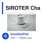 Chargeur chauffe-tasse personnalisable SIROTER avec logo - Miniature 5