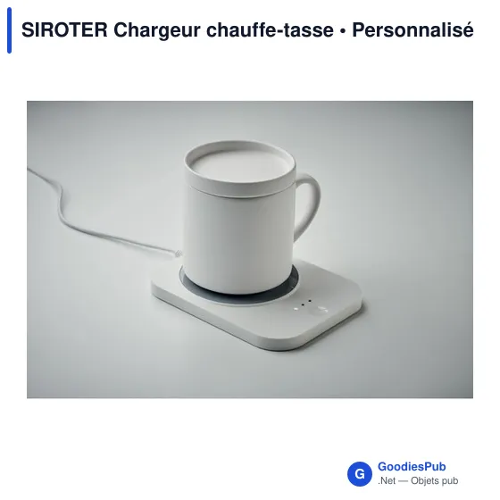Chargeur chauffe-tasse personnalisable SIROTER avec logo - Image 5