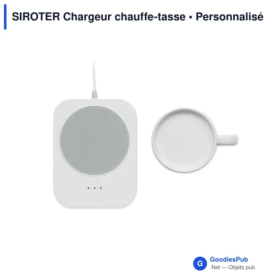 Chargeur chauffe-tasse personnalisable SIROTER avec logo - Image 8