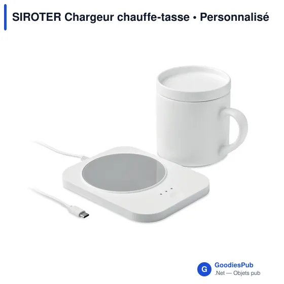 Chargeur chauffe-tasse personnalisable SIROTER avec logo - Image 9