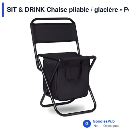 SIT & DRINK Chaise pliable / glacière
