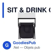 SIT & DRINK Chaise pliable / glacière - Miniature 2