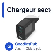 Chargeur secteur personnalisable Sitecom 30 W GaN avec logo - CH-1001 - Miniature 2