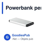 Powerbank personnalisable avec ventouse pour logo entreprise - Miniature 1