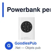 Powerbank personnalisable avec ventouse pour logo entreprise - Miniature 2