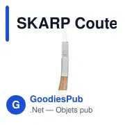 SKARP Couteau pliable en acacia - Miniature 1