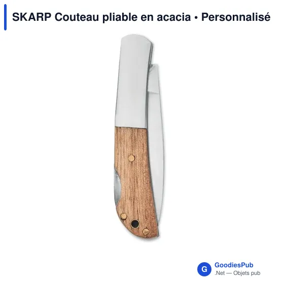 SKARP Couteau pliable en acacia - Image 2