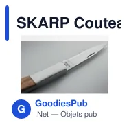 SKARP Couteau pliable en acacia - Miniature 11