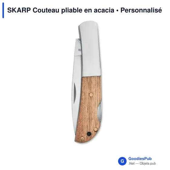 SKARP Couteau pliable en acacia - Image 4