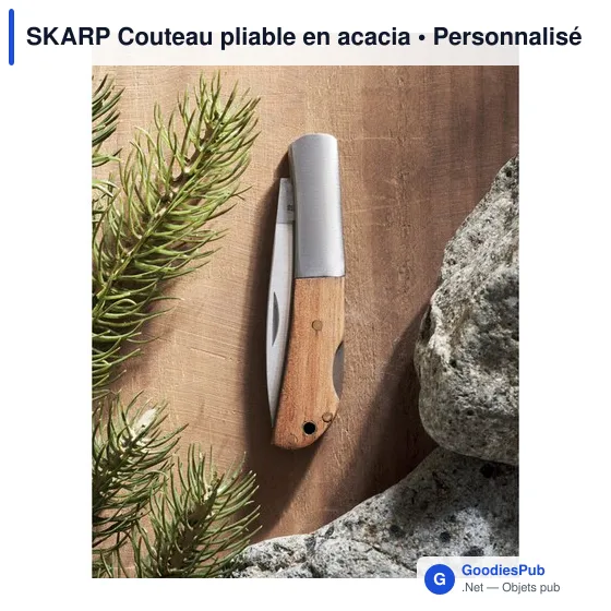 SKARP Couteau pliable en acacia - Image 6