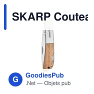 SKARP Couteau pliable en acacia - Miniature 9